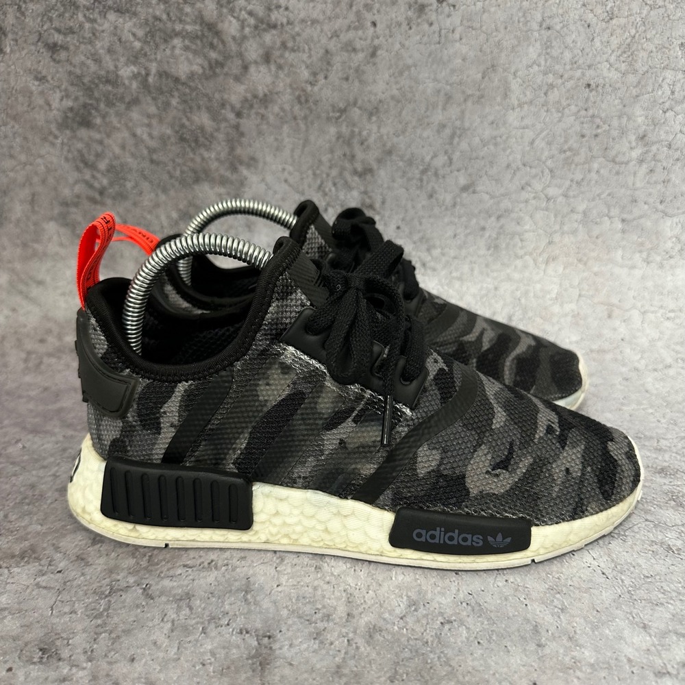 Adidas NMD R1 Sneakers Mens Size 6 Grey Camo G27947 Boost Low Top Shoes